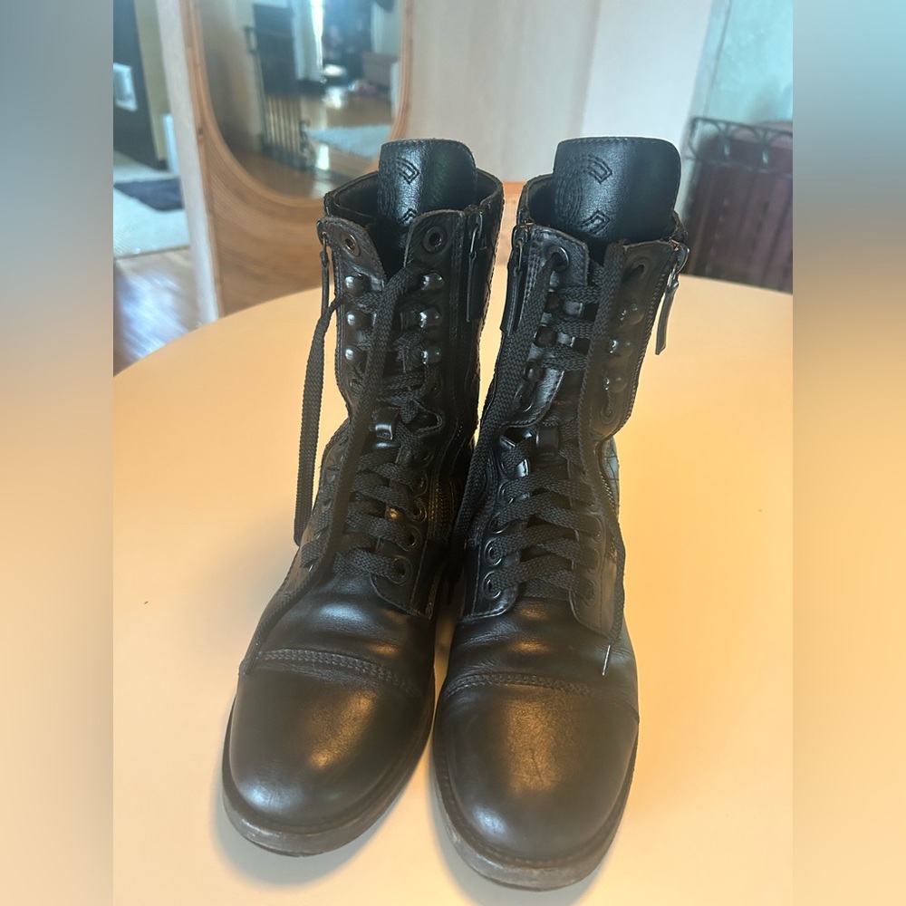 CHANEL combat boots